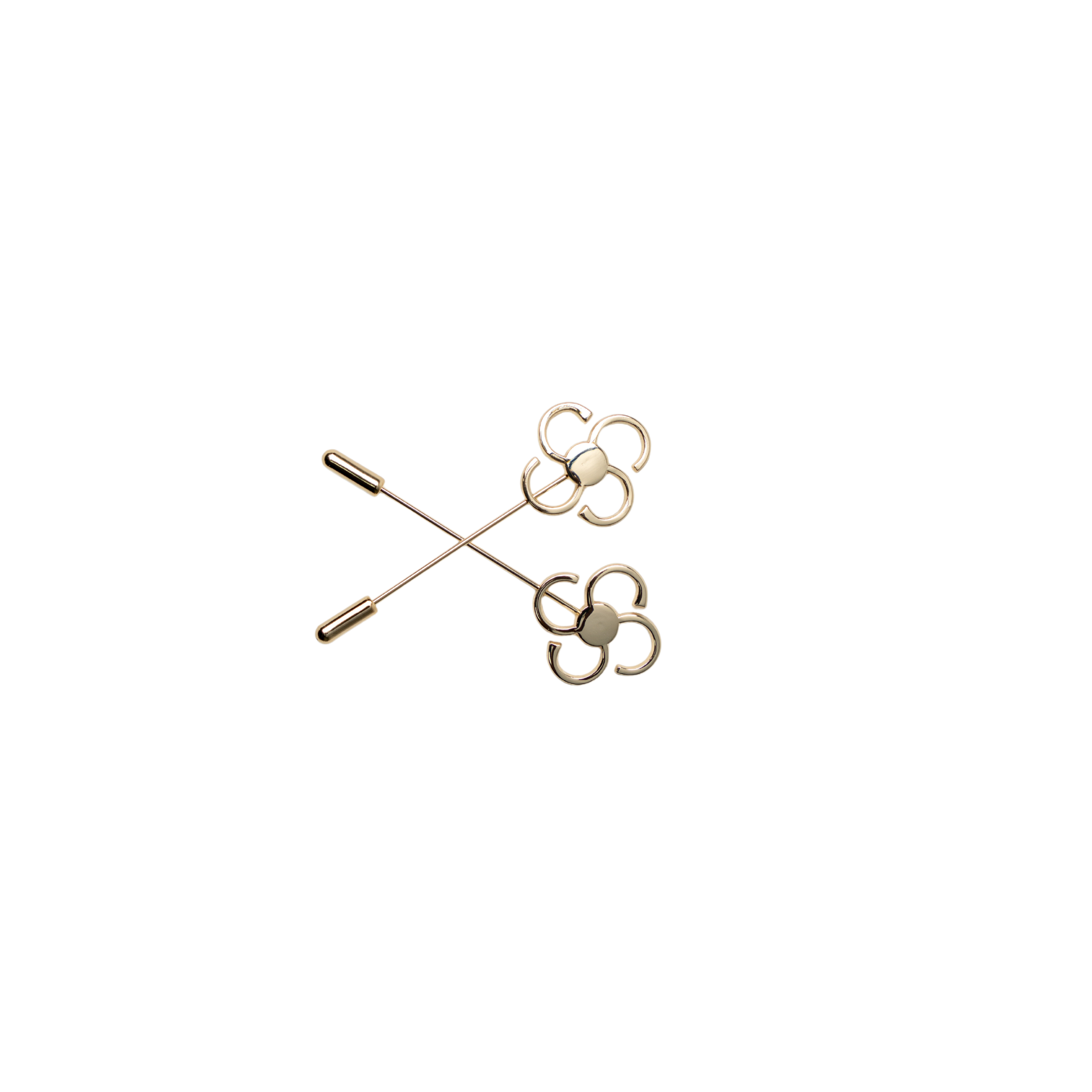 Clover Lapel Pin Gold