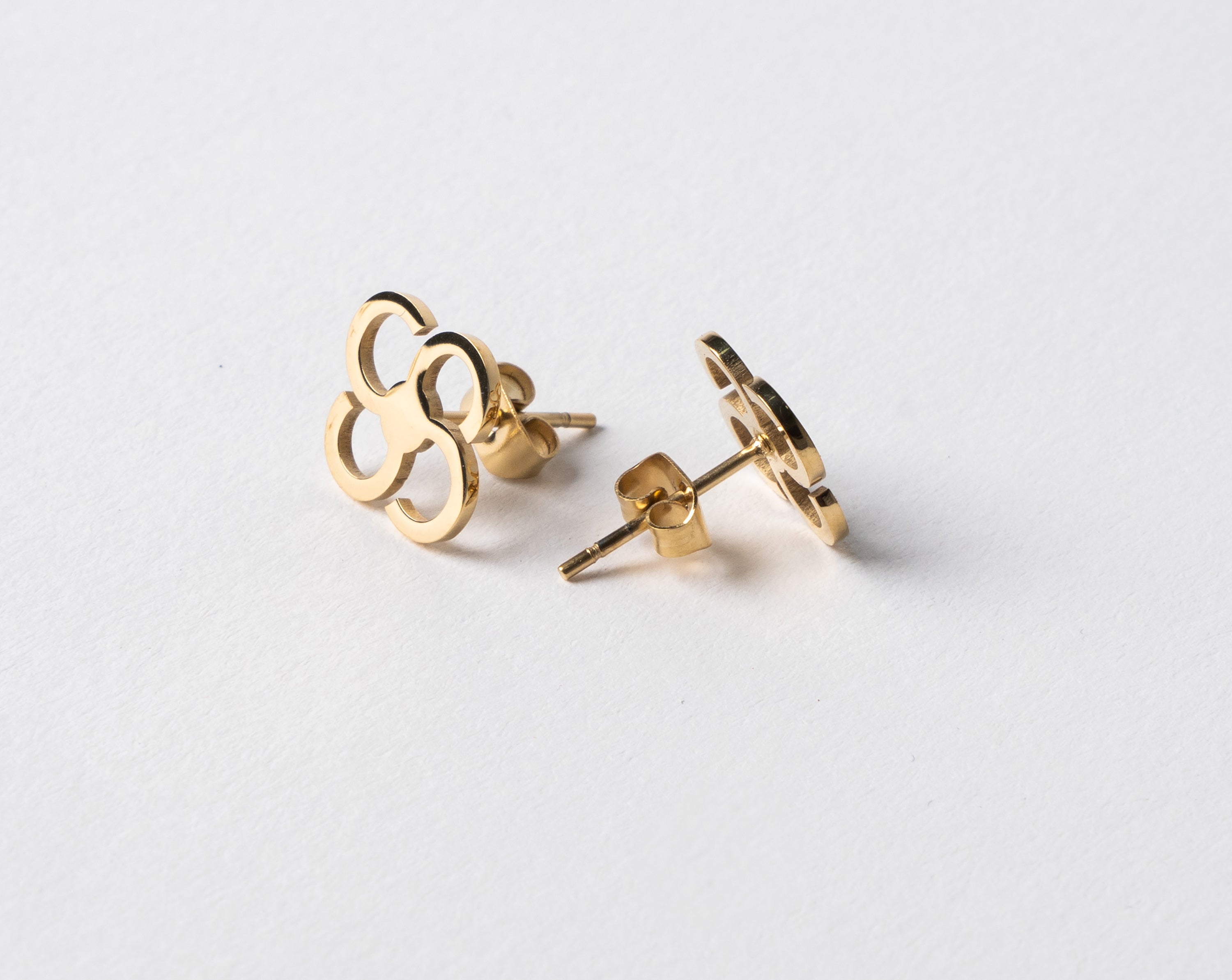 Clover Earrings Gold