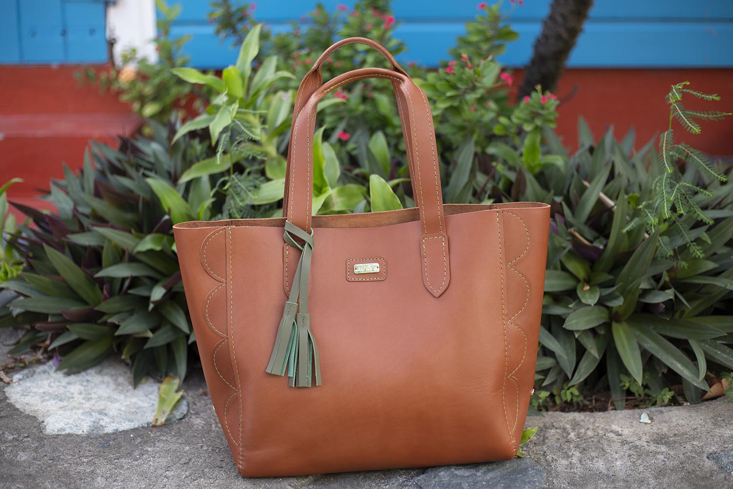 Janice Leather Tote