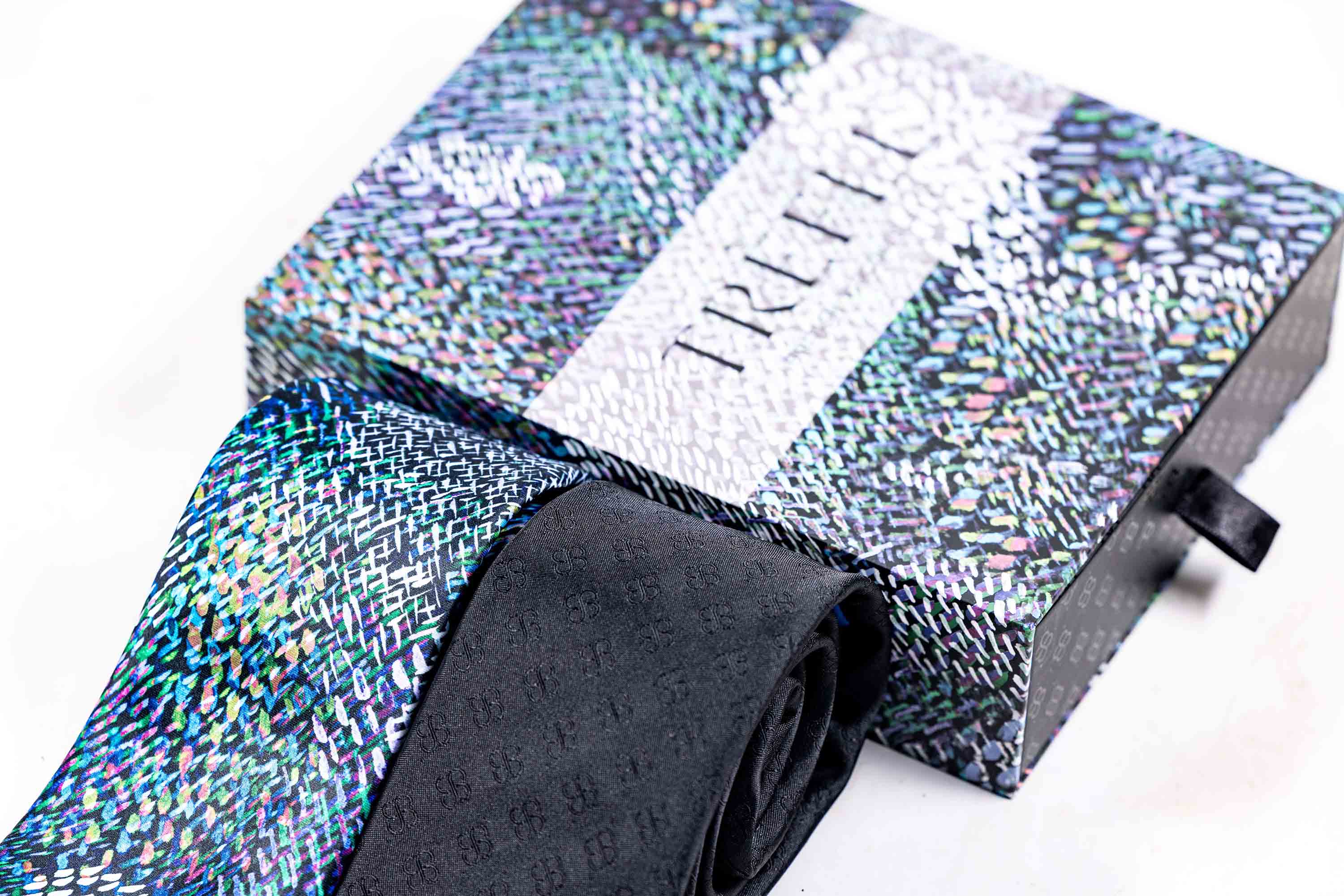 Anthony Long Tie Set(Black Mix)